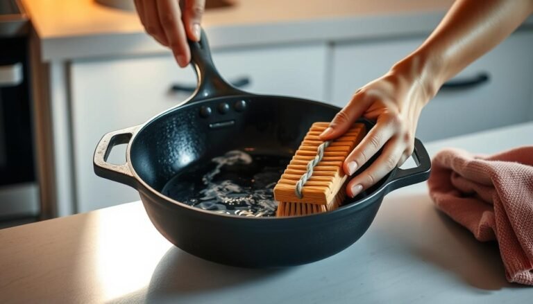 how to clean cast iron