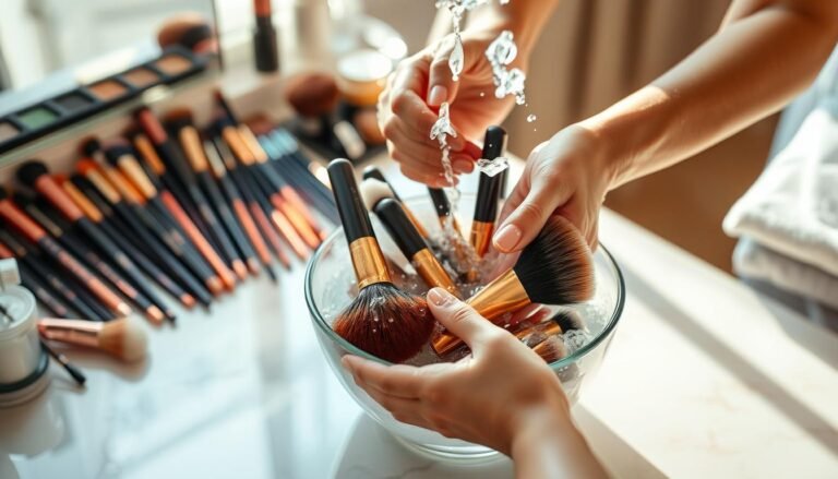 how to clean makeup brushes