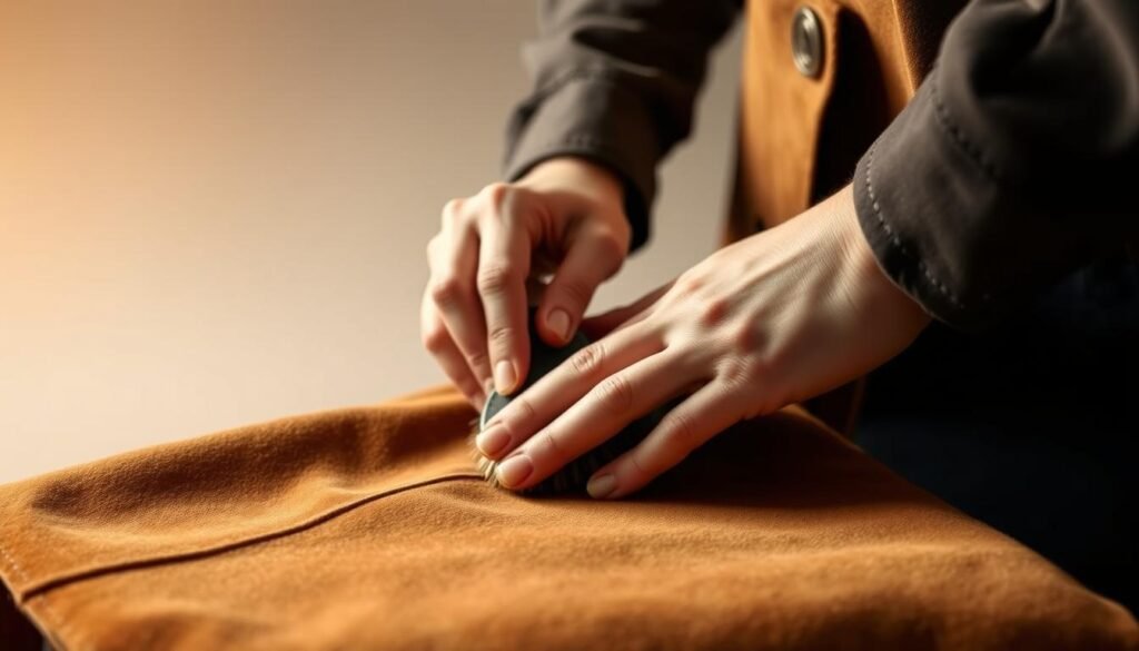 how to clean suede