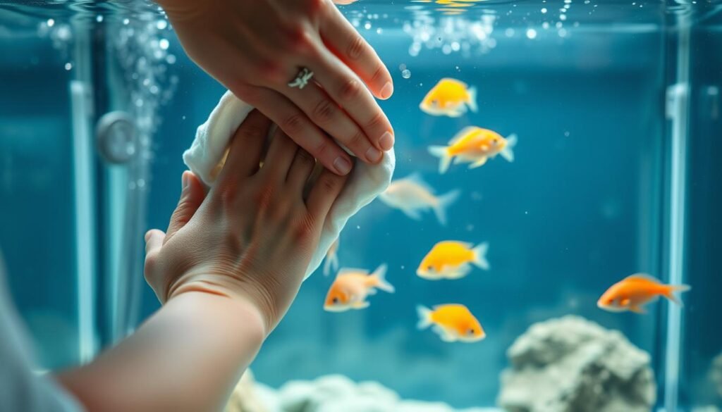 how to clean a fish tank