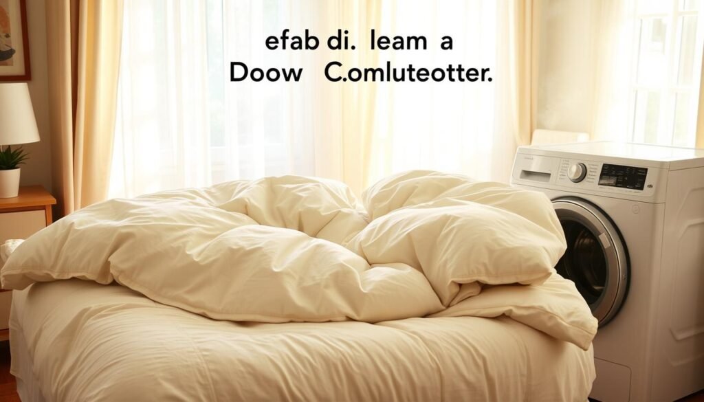how to clean a down comforter