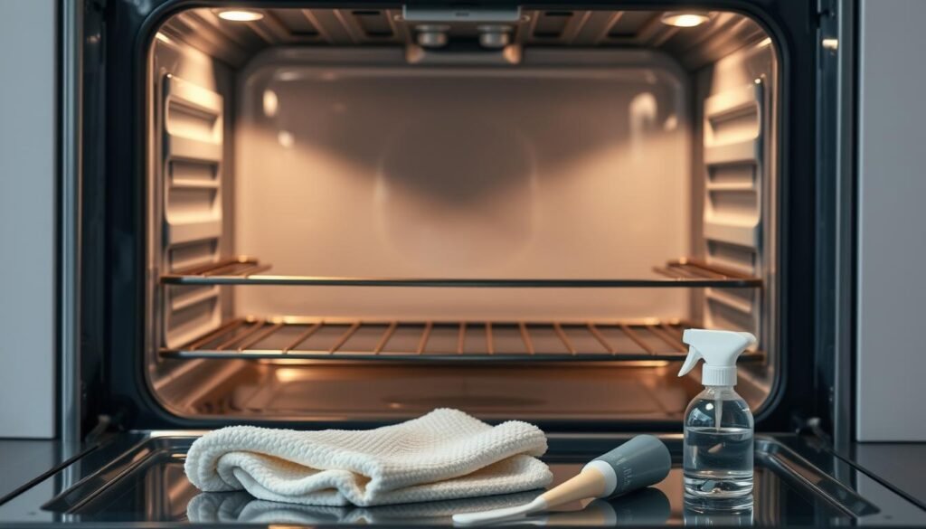 how to clean a self cleaning oven