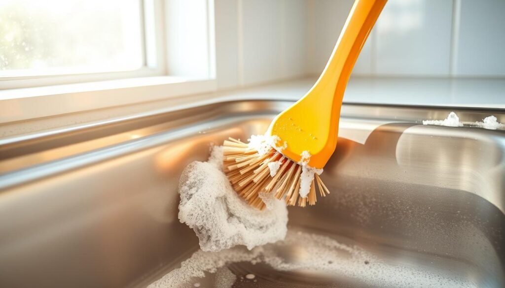 how to clean a stainless steel sink