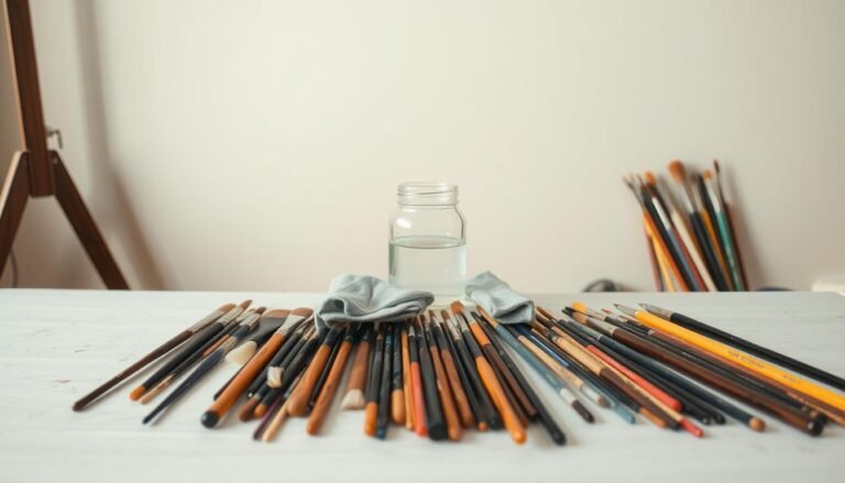 how to clean acrylic paint brushes