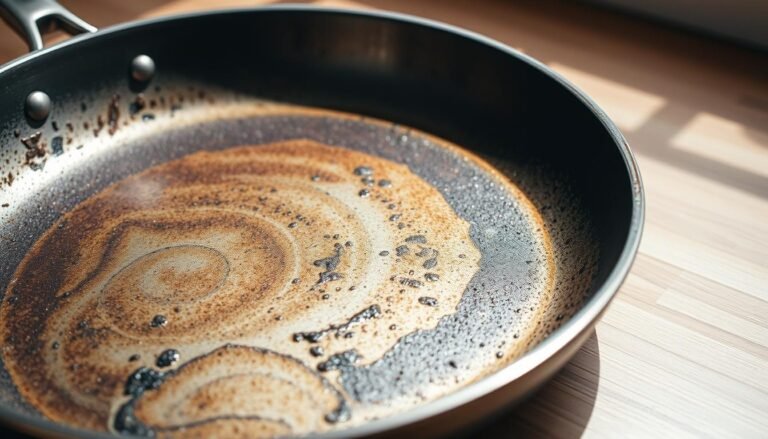 how to clean burnt stainless steel pan