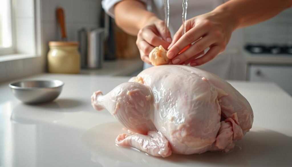 how to clean chicken