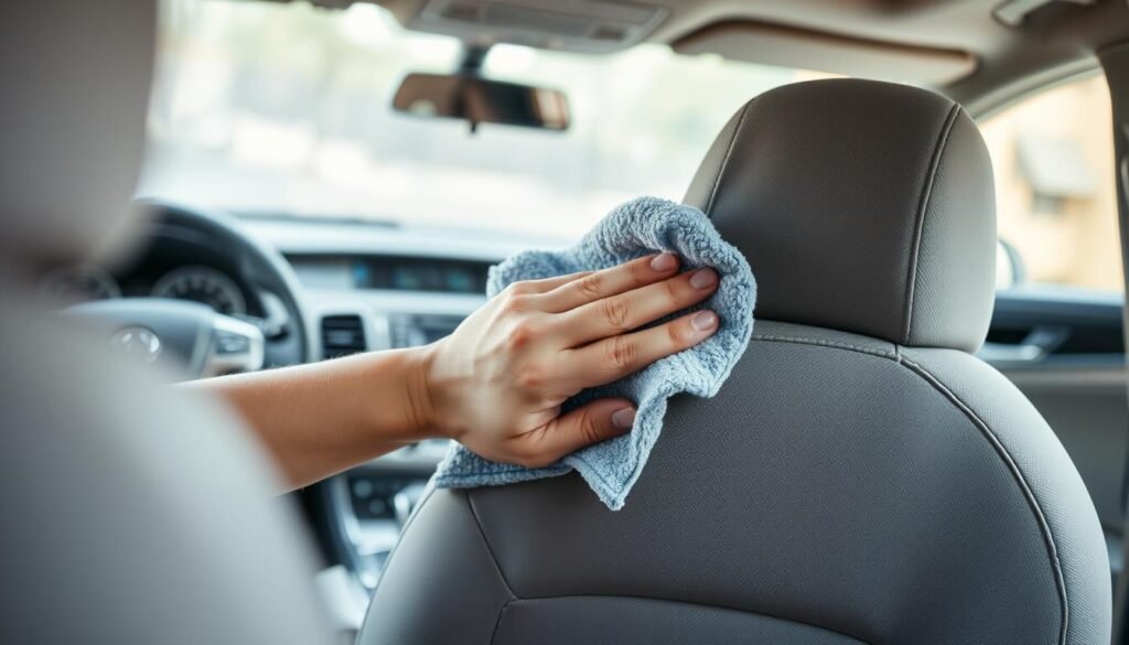 how to clean cloth car seats