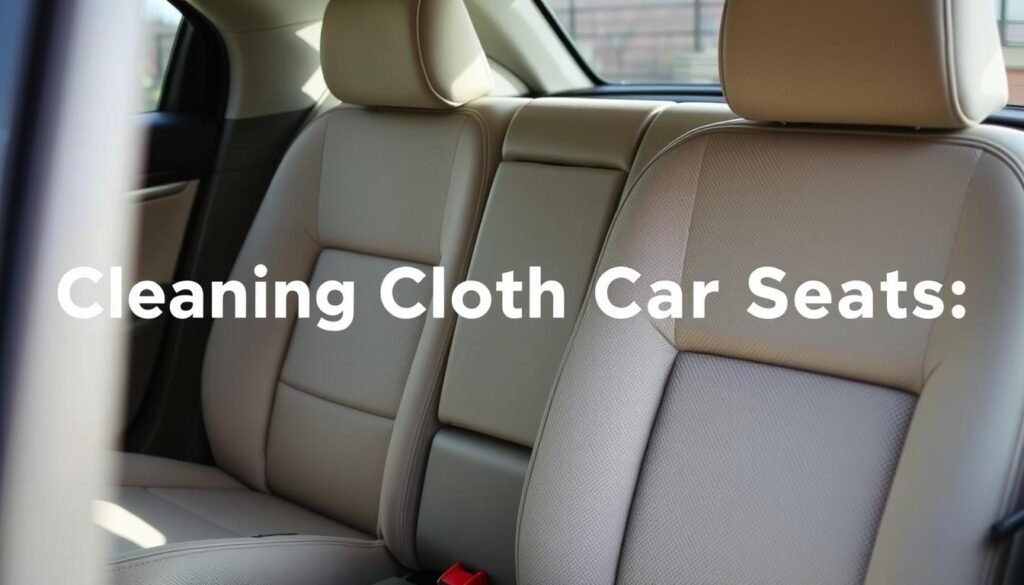 how to clean cloth seats in the car