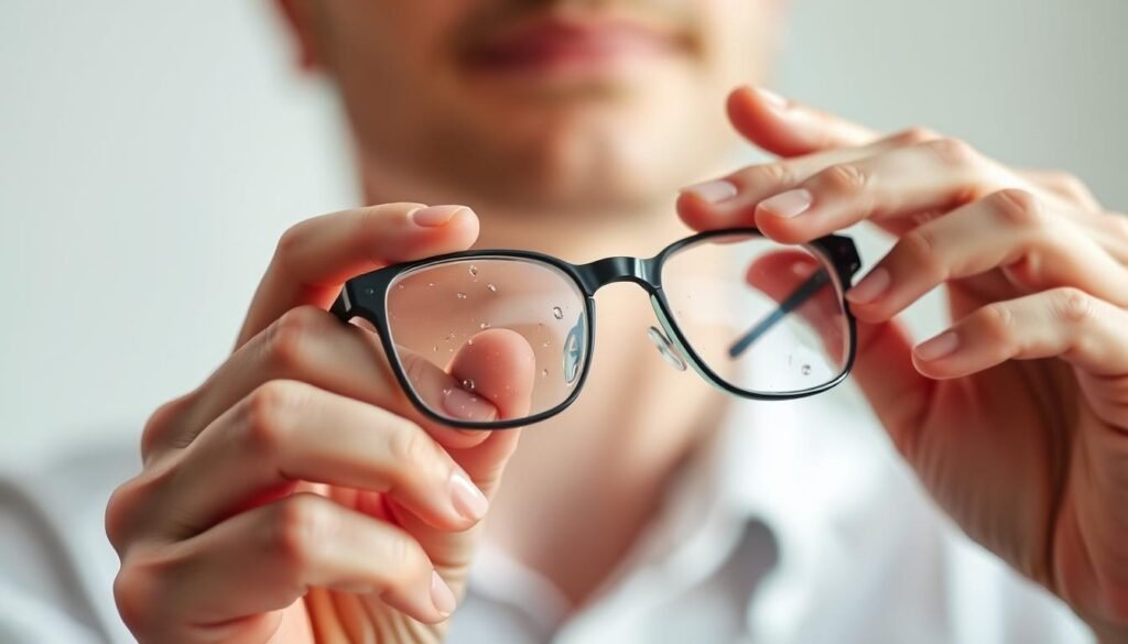 how to clean eyeglasses