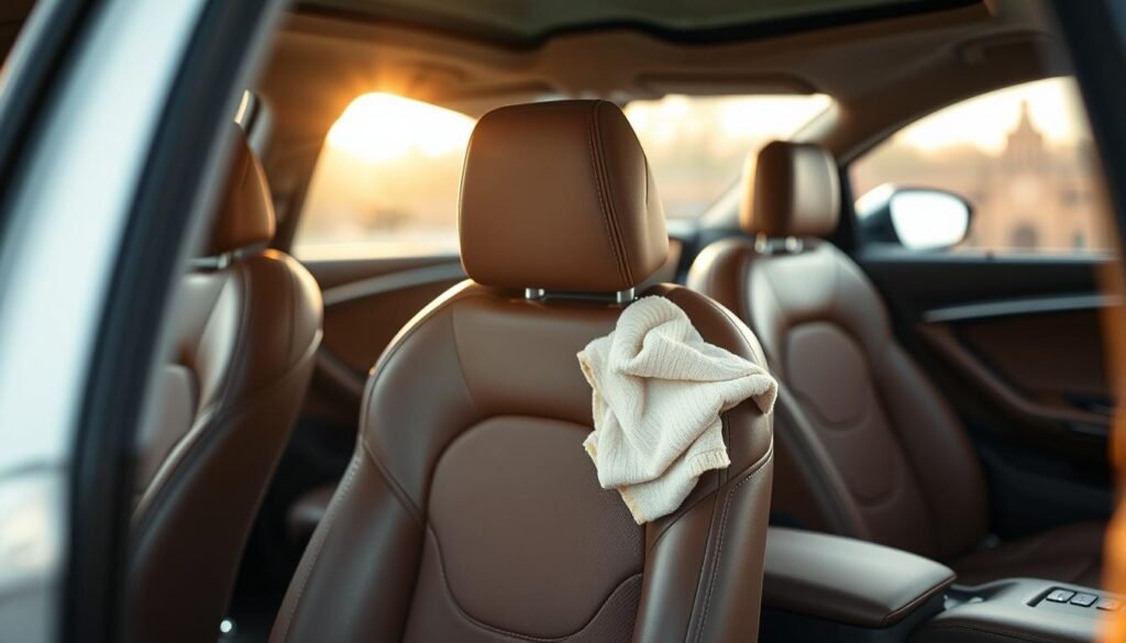 how to clean leather car seats