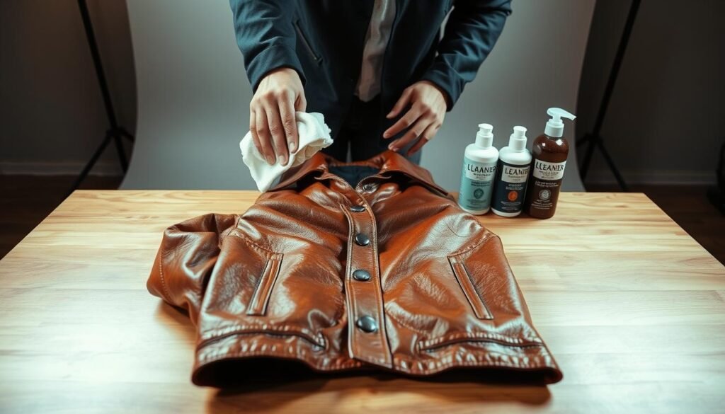 how to clean leather jacket