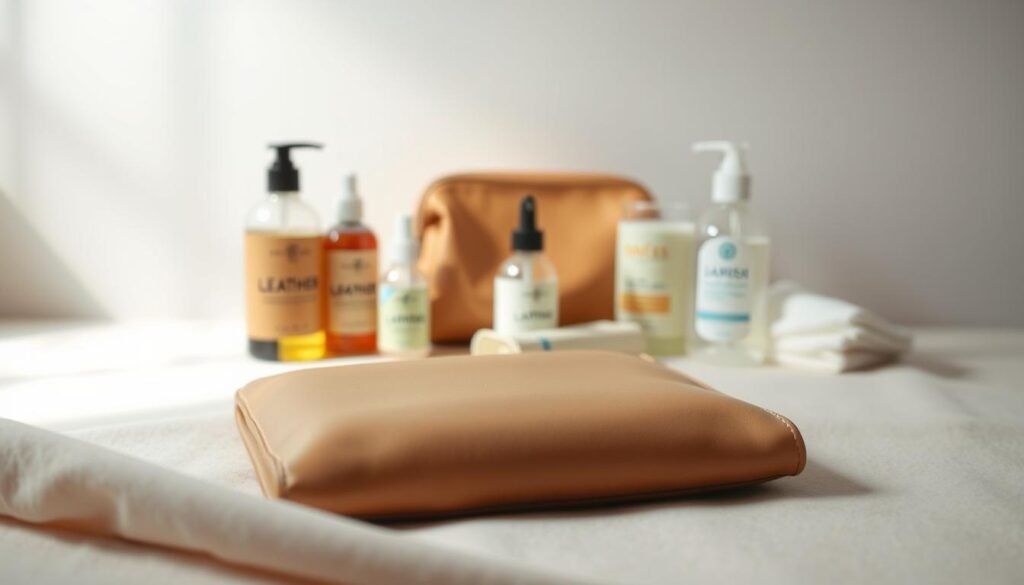 how to clean leather purse