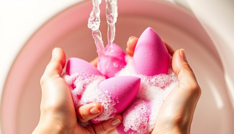 how to clean makeup sponges
