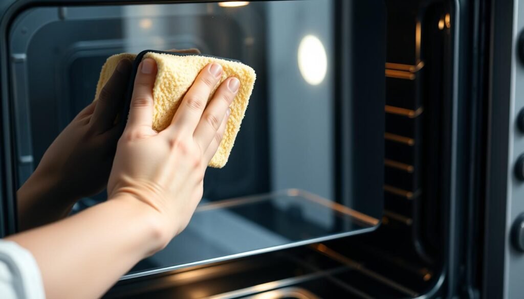 how to clean oven glass