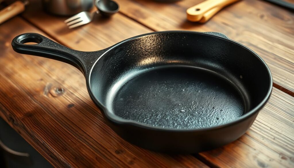 how to clean rust off cast iron