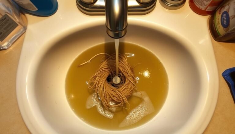 how to clean sink drain