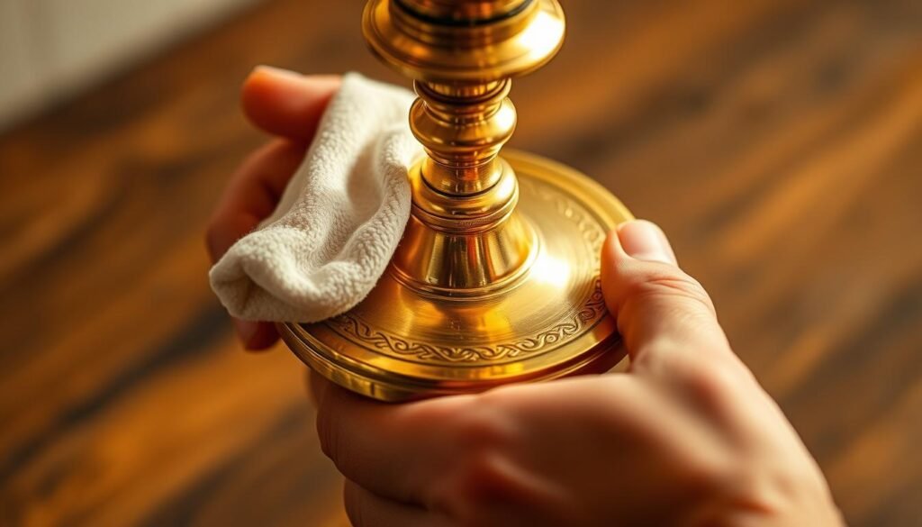 how to clean the brass