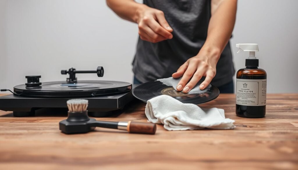 how to clean vinyl records