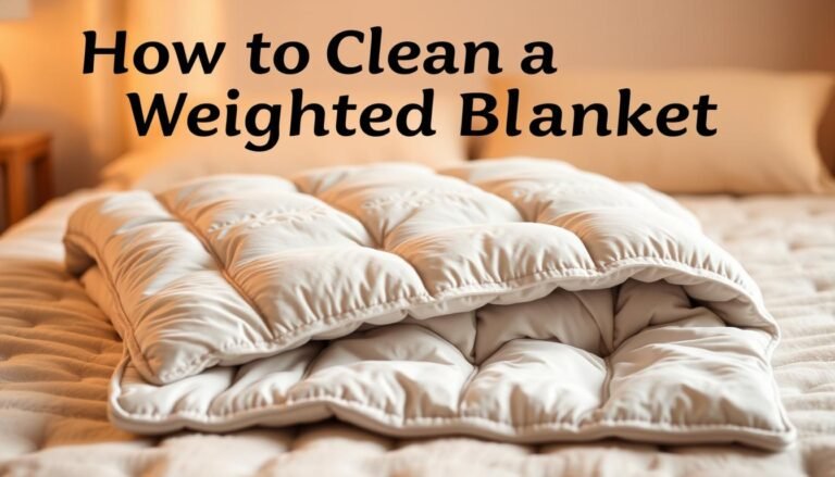 how to clean weighted blanket