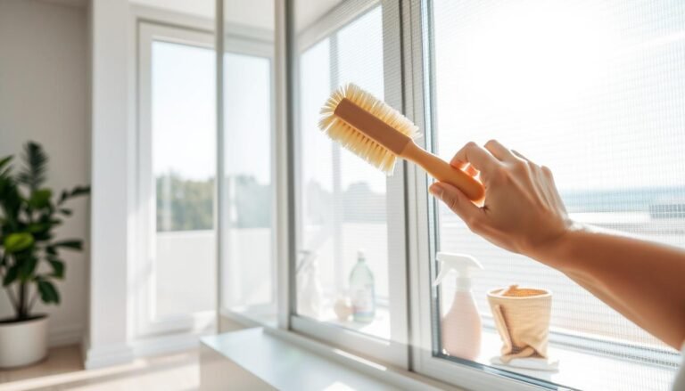 how to clean window screens