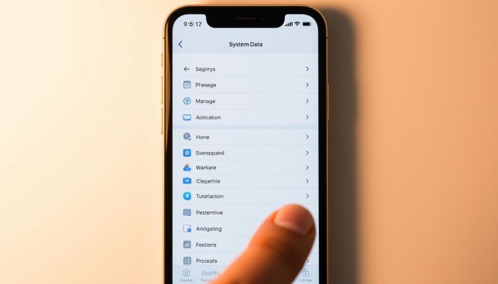 how to clear system data on iphone